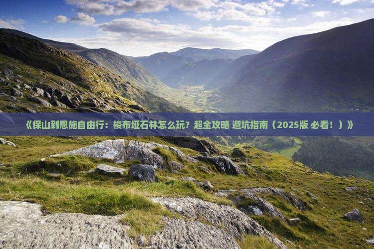 保山到恩施梭布垭石林自由行