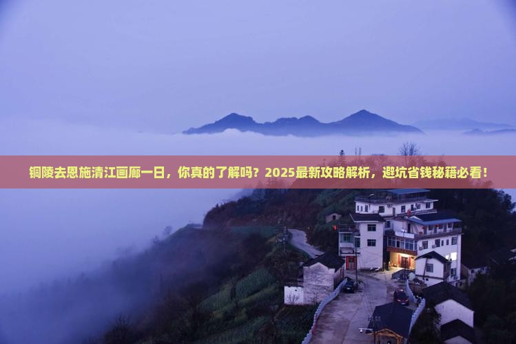 铜陵去恩施清江画廊一日