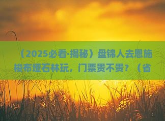 盘锦到恩施梭布垭石林门票