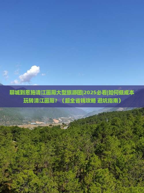 聊城到恩施清江画廊大型旅游团
