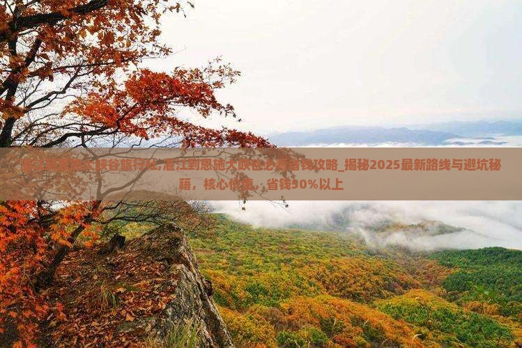 湛江到恩施大峡谷旅行社