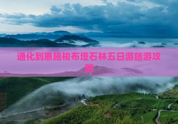 通化到恩施梭布垭石林五日游