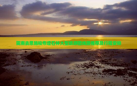 陇南去恩施梭布垭石林大型旅游团