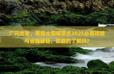 广元到恩施土司城景点