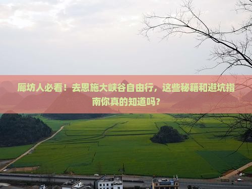 廊坊去恩施大峡谷自由行