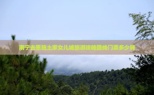 南宁去恩施土家女儿城旅游