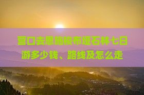 营口去恩施梭布垭石林七日游