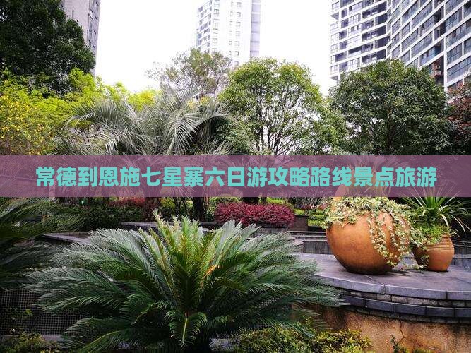 常德到恩施七星寨六日游
