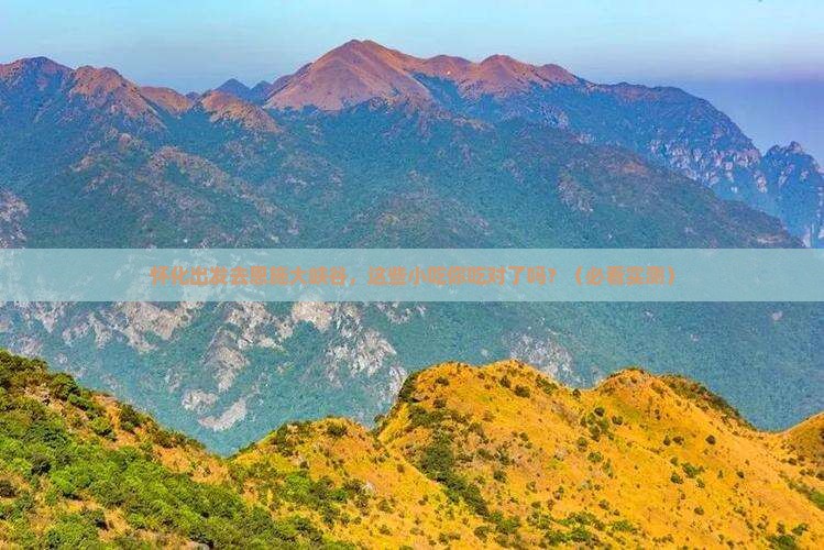 怀化去恩施大峡谷旅游小吃