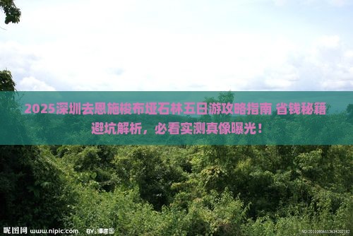 深圳去恩施梭布垭石林五日游