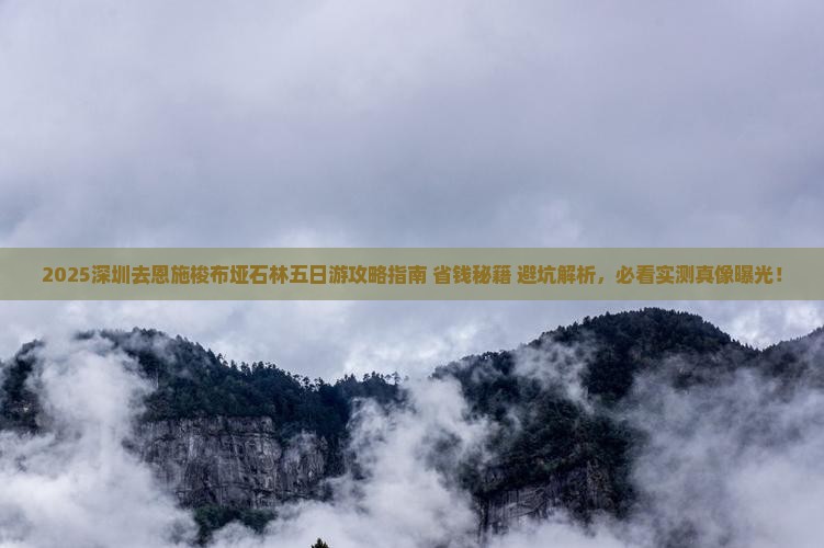 深圳去恩施梭布垭石林五日游