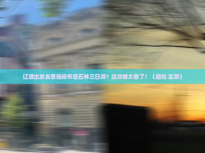 辽源到恩施梭布垭石林三日游