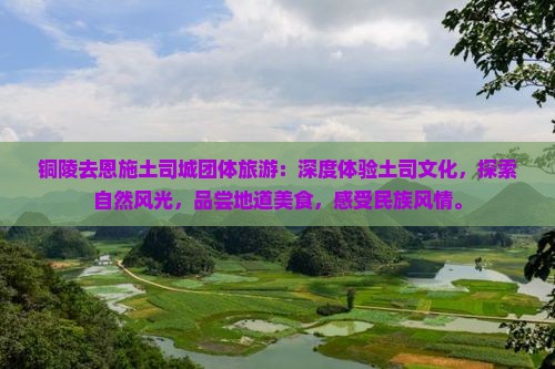 铜陵去恩施土司城团体旅游