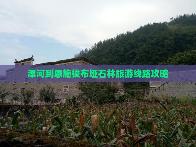 漯河到恩施梭布垭石林旅游