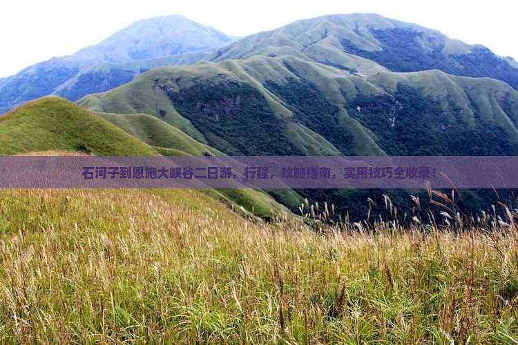 石河子到恩施大峡谷二日游