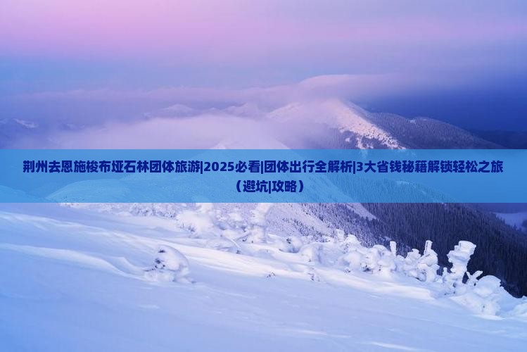 荆州去恩施梭布垭石林团体旅游