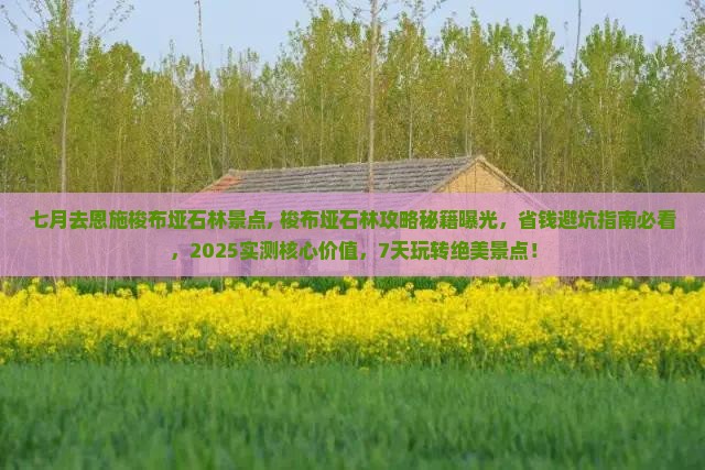 七月去恩施梭布垭石林景点