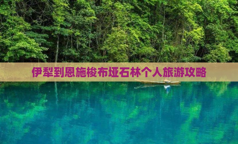 伊犁到恩施梭布垭石林个人游