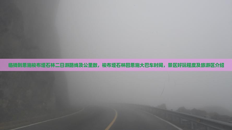 临猗到恩施梭布垭石林二日游