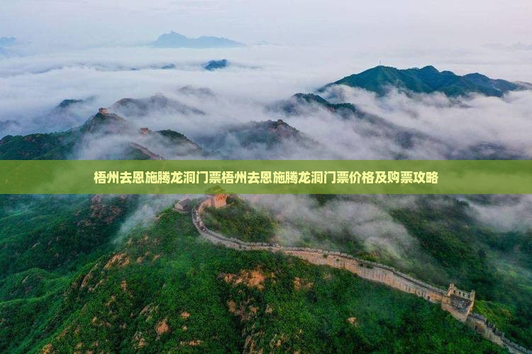 梧州去恩施腾龙洞门票