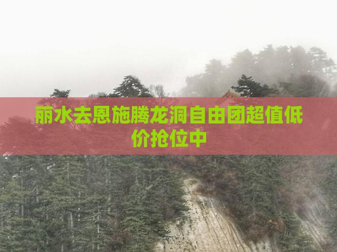 丽水去恩施腾龙洞自由团