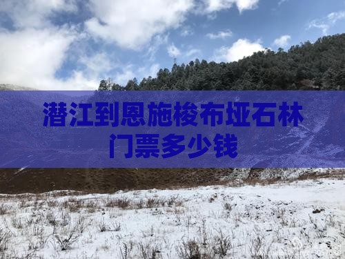 潜江到恩施梭布垭石林门票