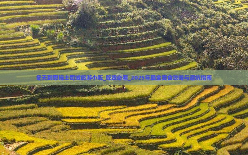 冬天到恩施土司城旅游小吃