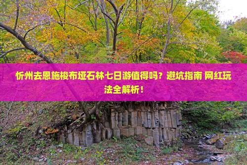 忻州去恩施梭布垭石林七日游
