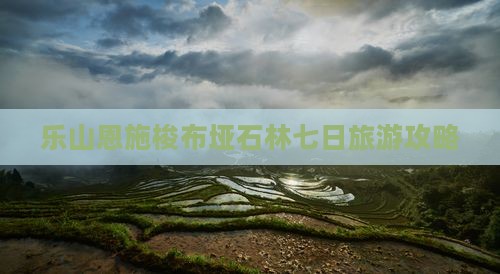 乐山去恩施梭布垭石林七日游