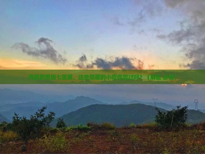 鸡西到恩施七星寨旅游小吃