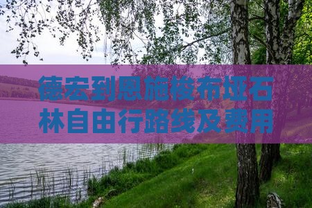 德宏到恩施梭布垭石林自由行