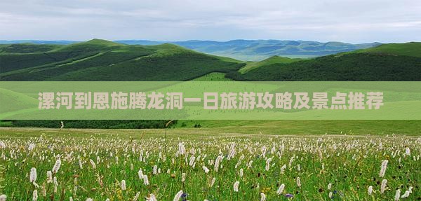 漯河到恩施腾龙洞一日