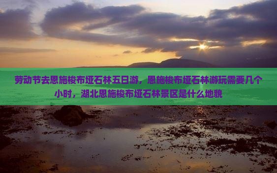 劳动节去恩施梭布垭石林五日游