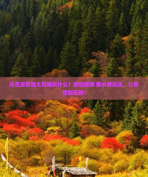 元旦到恩施土司城哪里玩