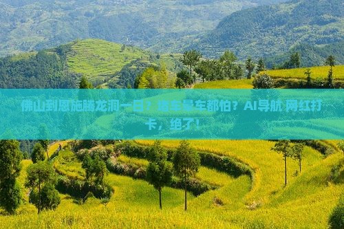 佛山到恩施腾龙洞一日