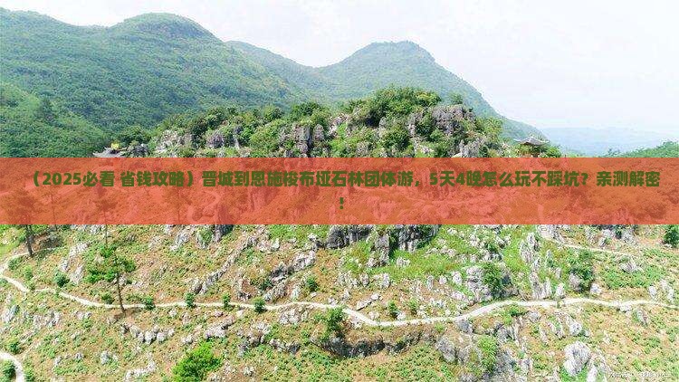 晋城到恩施梭布垭石林团体旅游