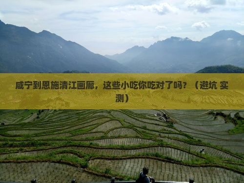 咸宁到恩施清江画廊旅游小吃