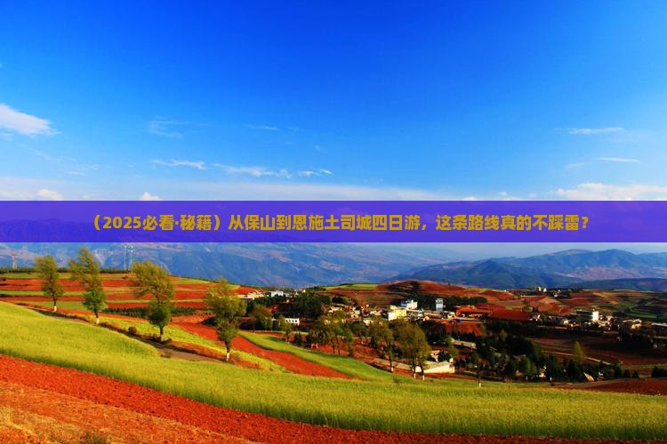 保山去恩施土司城四日游
