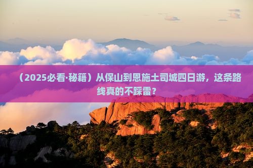 保山去恩施土司城四日游