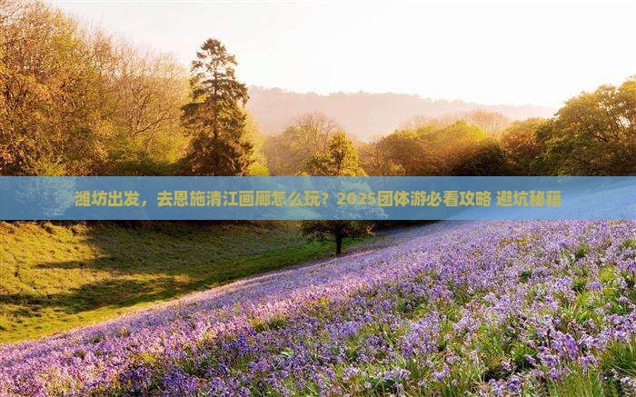 潍坊到恩施清江画廊团体旅游