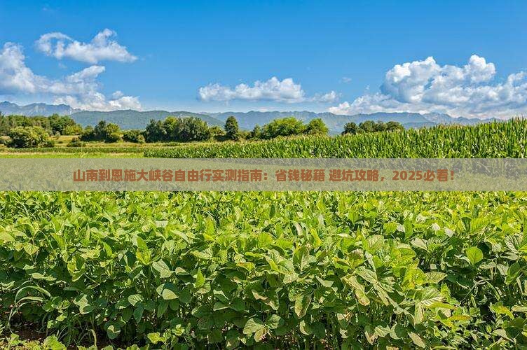 山南到恩施大峡谷自由行