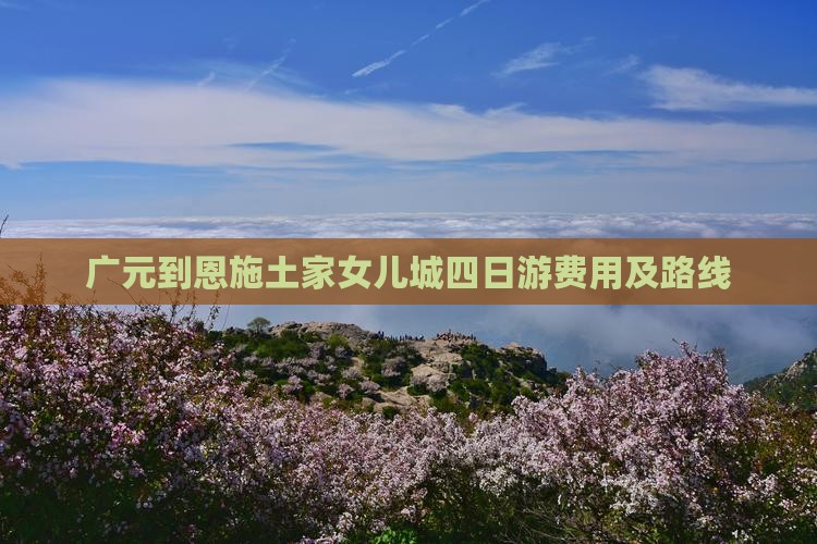 广元到恩施土家女儿城四日游
