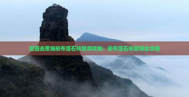 定西去恩施梭布垭石林旅游
