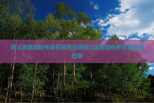 丽江去恩施梭布垭石林四日游