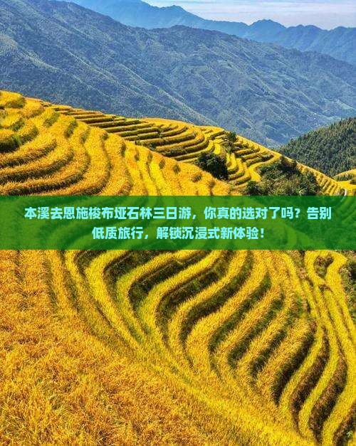 本溪去恩施梭布垭石林三日游