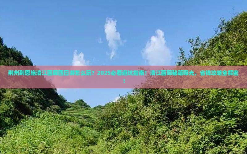 荆州到恩施清江画廊四日游