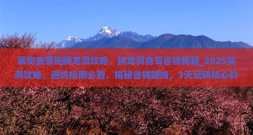 襄樊去恩施腾龙洞攻略