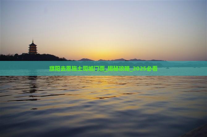 濮阳去恩施土司城门票