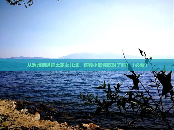 池州到恩施土家女儿城旅游小吃