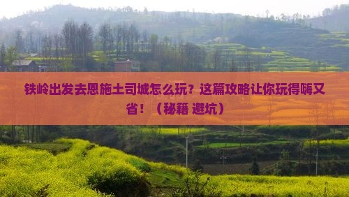 铁岭去恩施土司城攻略